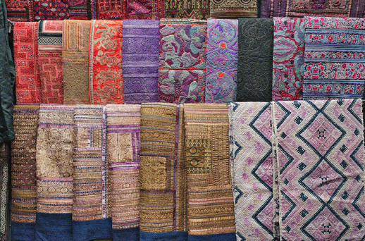 Indian hand-made rugs, colorful patterns, maximalist design trends