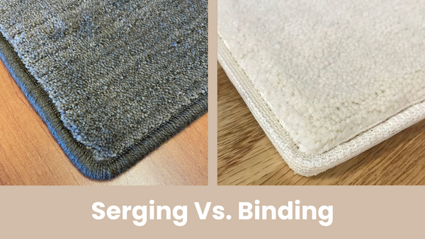 The Difference Between Serging and Binding Your Area Rugs
